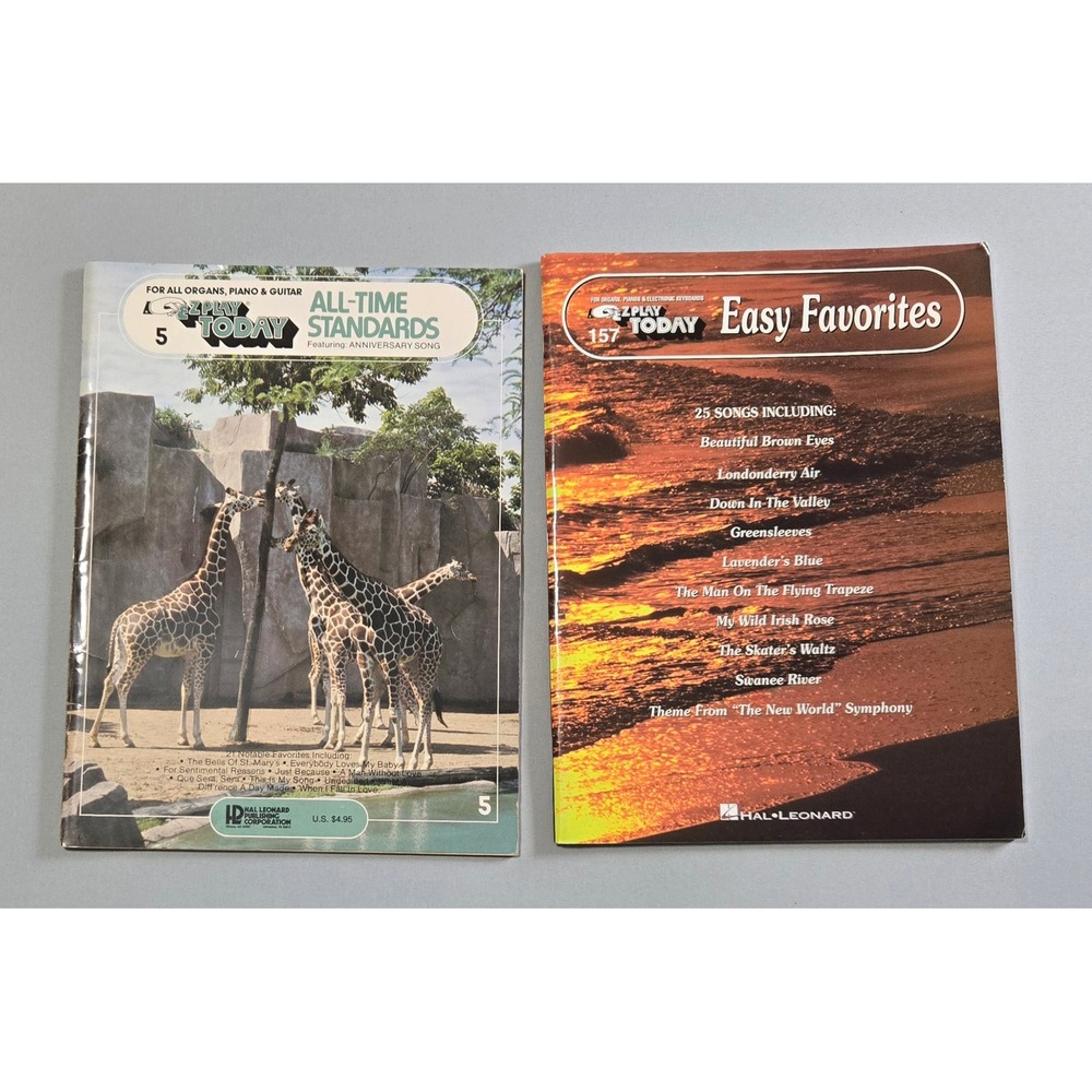 E-Z Play Today Sheet Music Books All-Time Standards #5 Easy Favorites #157 Set 2
